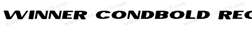 Winner CondBold Regular字体转换